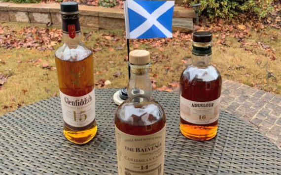 Three scotch malts